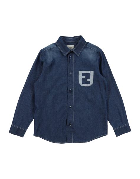 fendi heren shirt|fendi denim shirt.